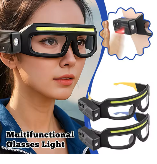 👓 Lampe Frontale à Capteur de Mouvement 💡 Lunettes Éclairantes Mains Libres – Précision et Confort pour Toutes Vos Activités ✨